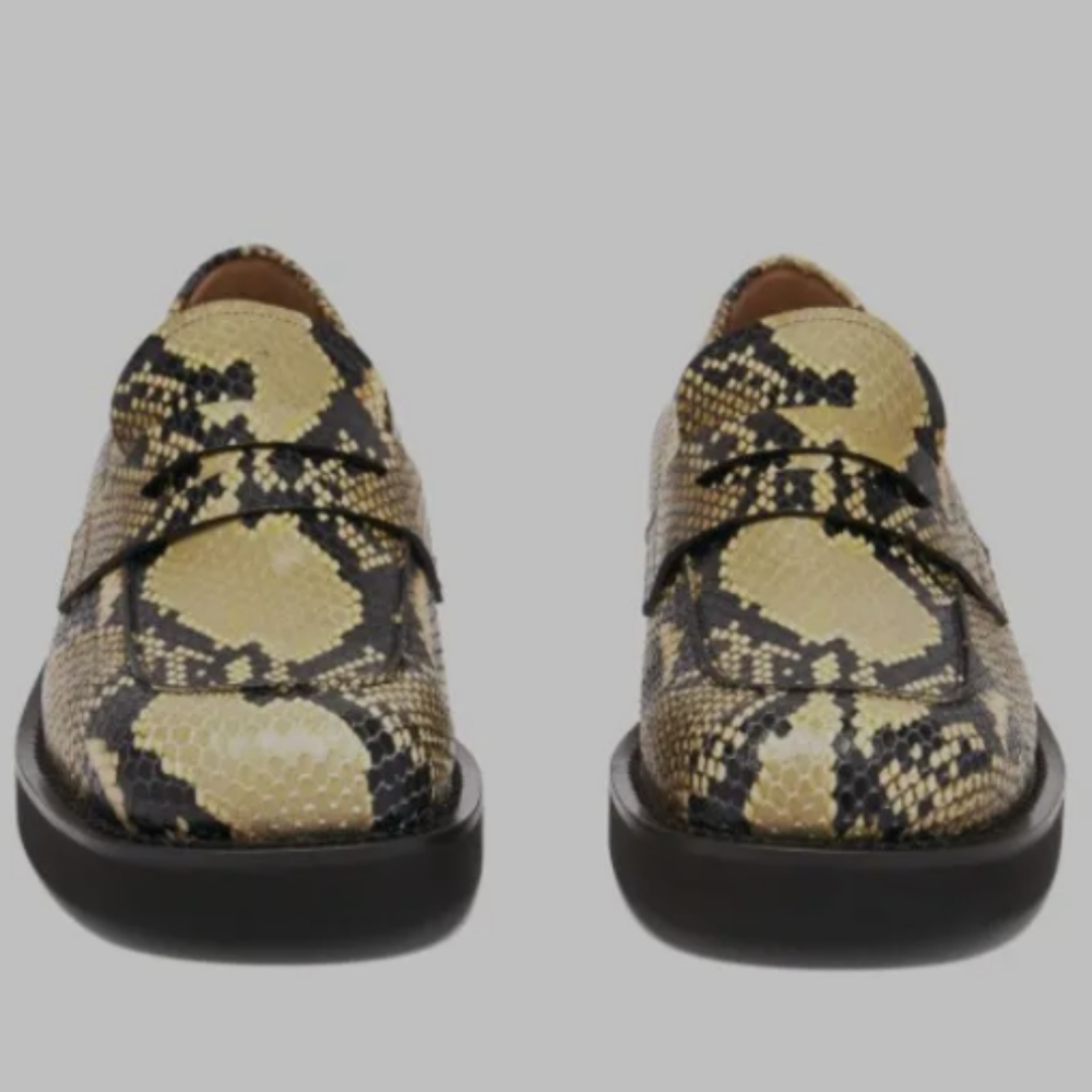 MARNI Python Print Chunky Loafers - image 1